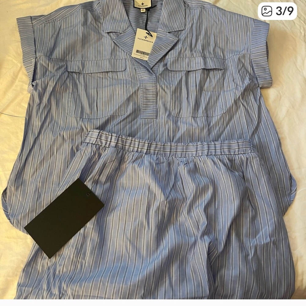 Tuckernuck Cornflower Scottie shirt and nolan shorts set - Picture 4 of 10